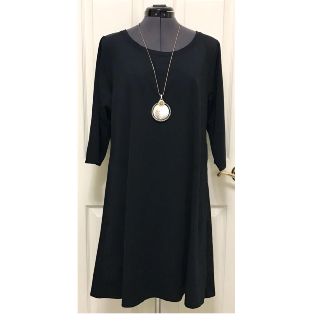 NWT Southwind Apparel Savannah Swing Dress Black